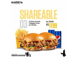Clucky's Shareable Deal 3 For Rs.1199/-image-1162